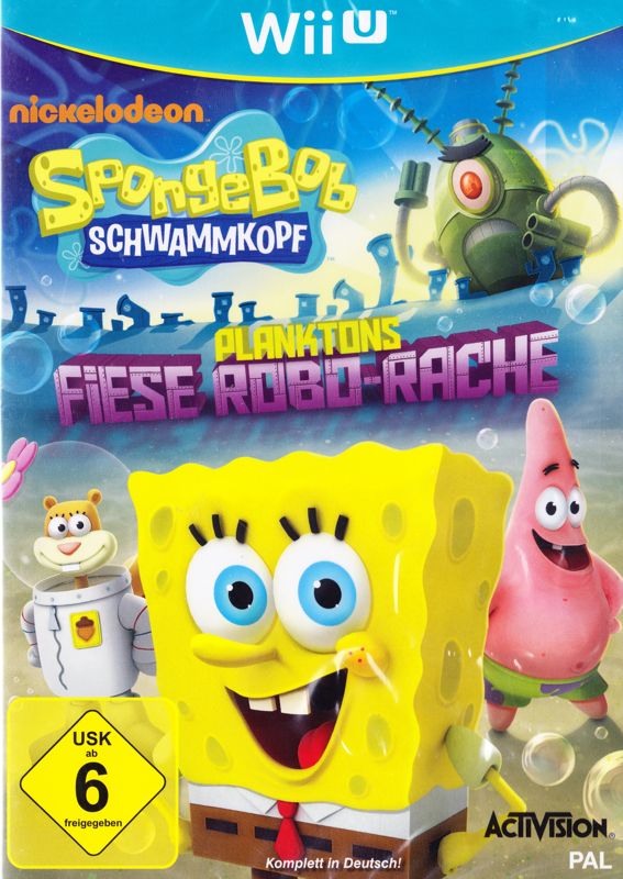 SpongeBob SquarePants: Plankton's Robotic Revenge box art for Wii U